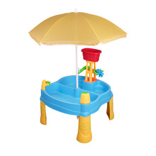 Legebord med parasol 14 dele